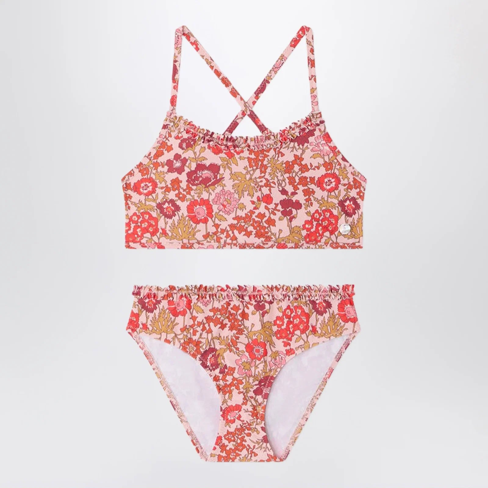 Bonpoint Lais pink swimsuit in Liberty fabric