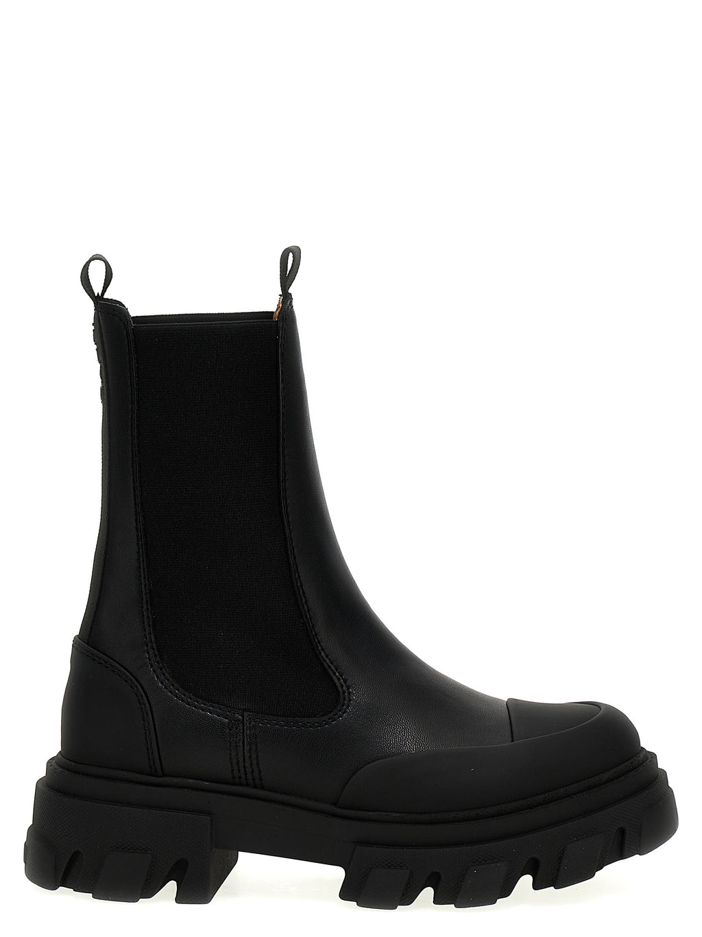 Ganni Leather Ankle Boots