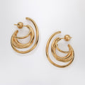 Panconesi Circular earrings in gold tone
