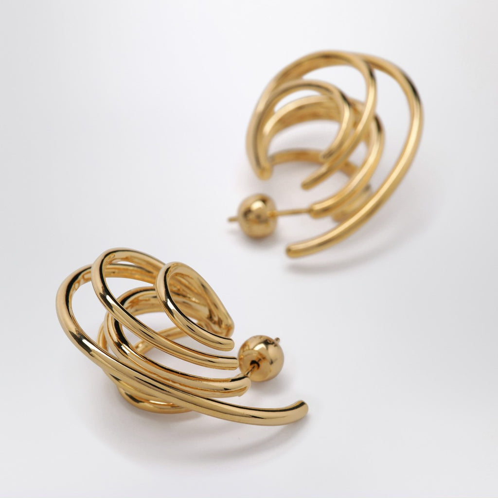 Panconesi Circular earrings in gold tone