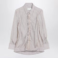Maison Margiela Striped layered tulle shirt