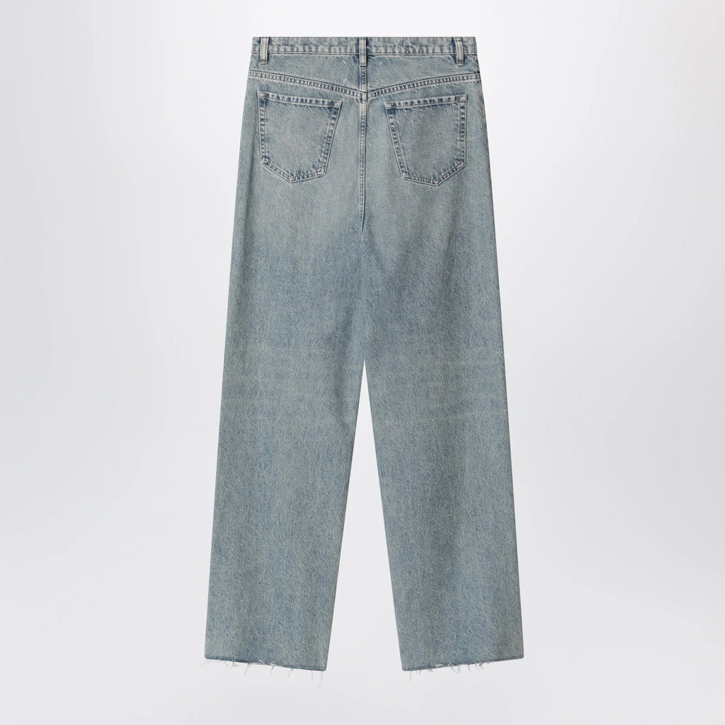 Maison Margiela Wide-leg jeans in cotton in ice blue