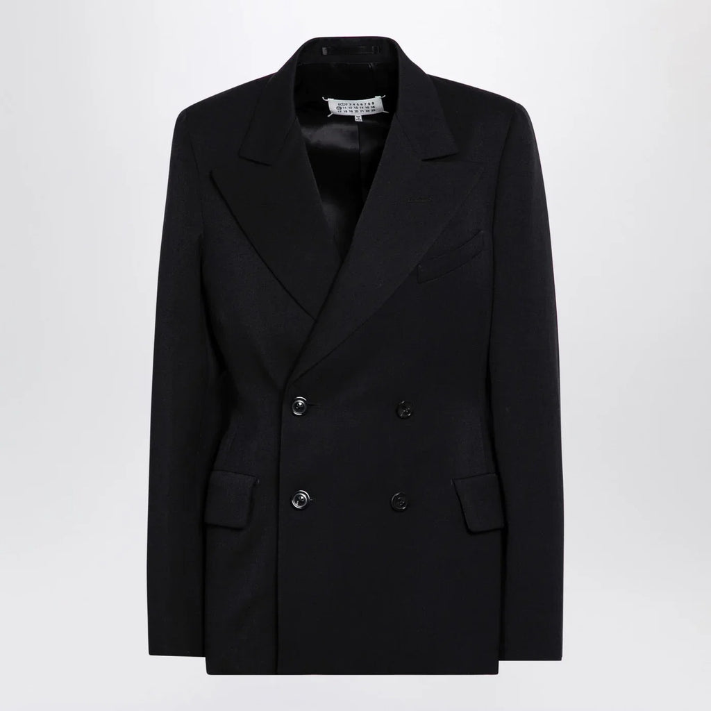 Maison Margiela Black double-breasted jacket in wool