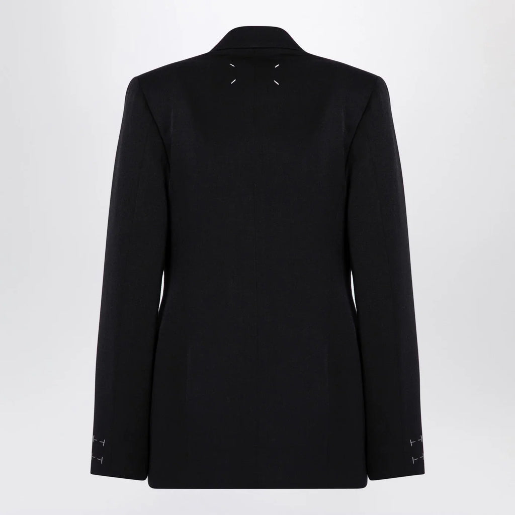 Maison Margiela Black double-breasted jacket in wool