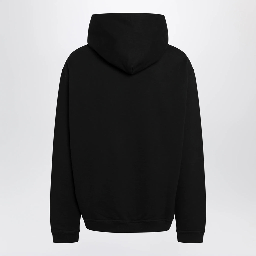 Maison Margiela Black hoodie with reversed logo