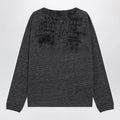 Maison Margiela Long-sleeve cotton T-shirt in dark grey