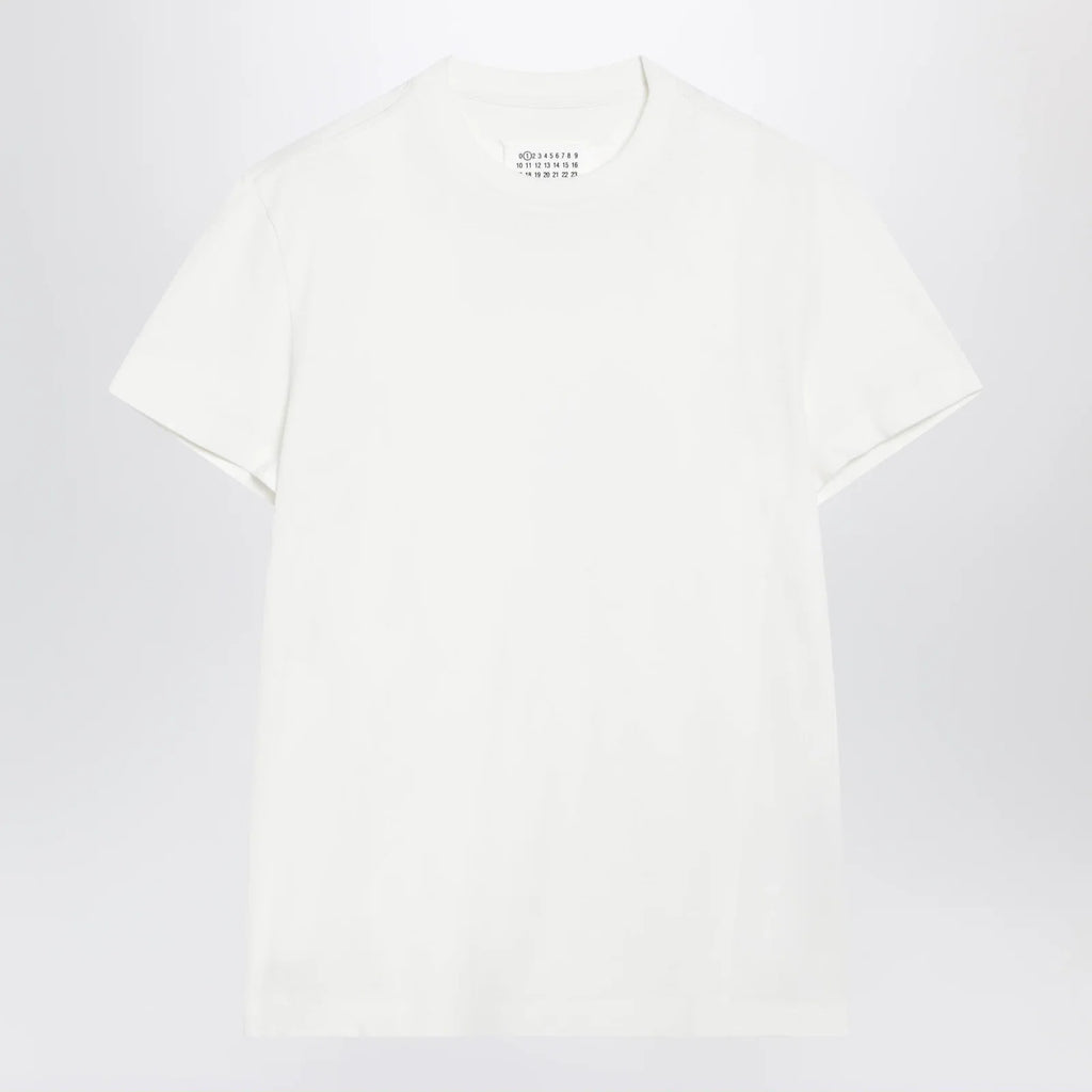 Maison Margiela Double-layer cotton T-shirt in white