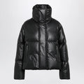 MM6 Maison Margiela Short padded faux leather jacket in black