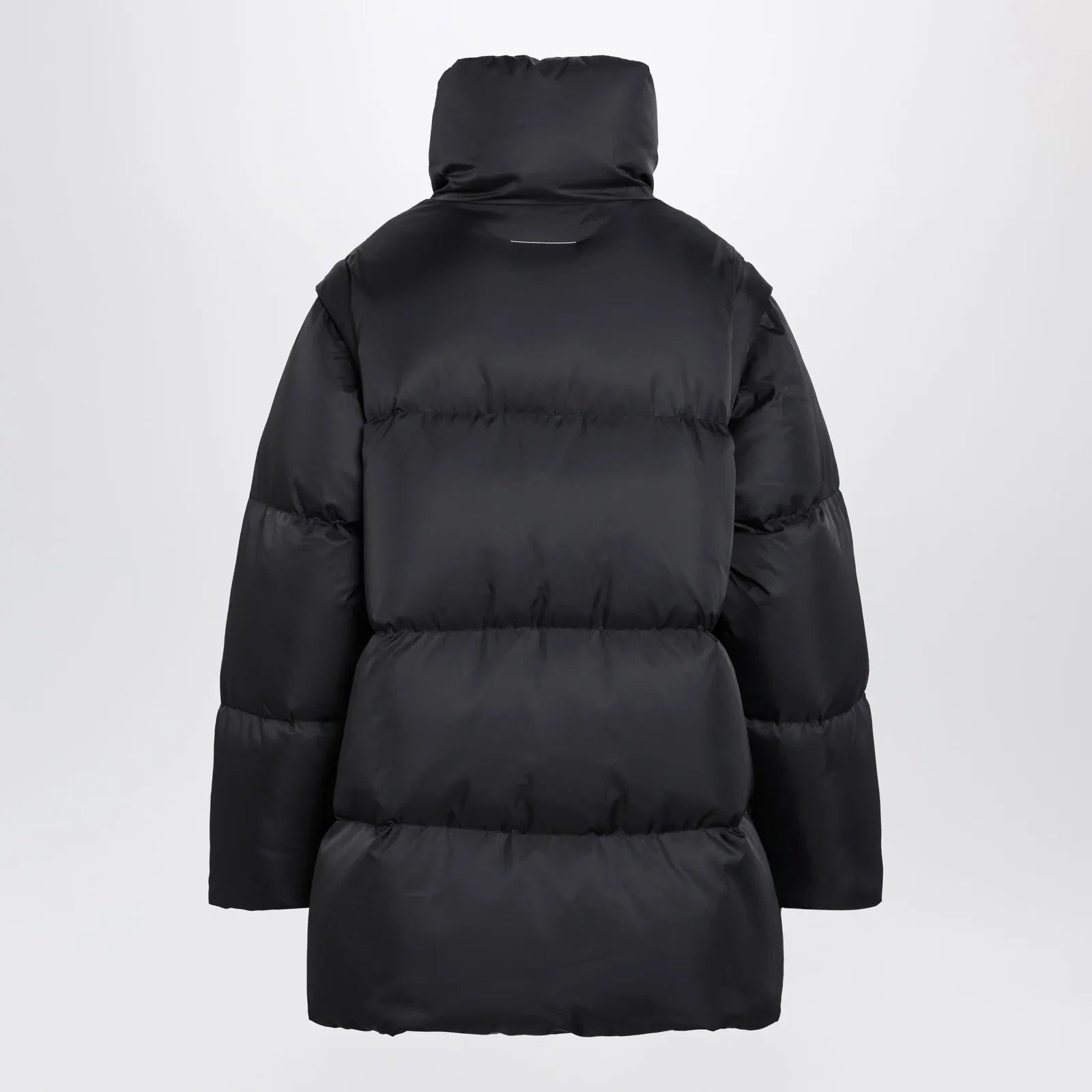 MM6 Maison Margiela Nylon puffer jacket with detachable sleeves in black