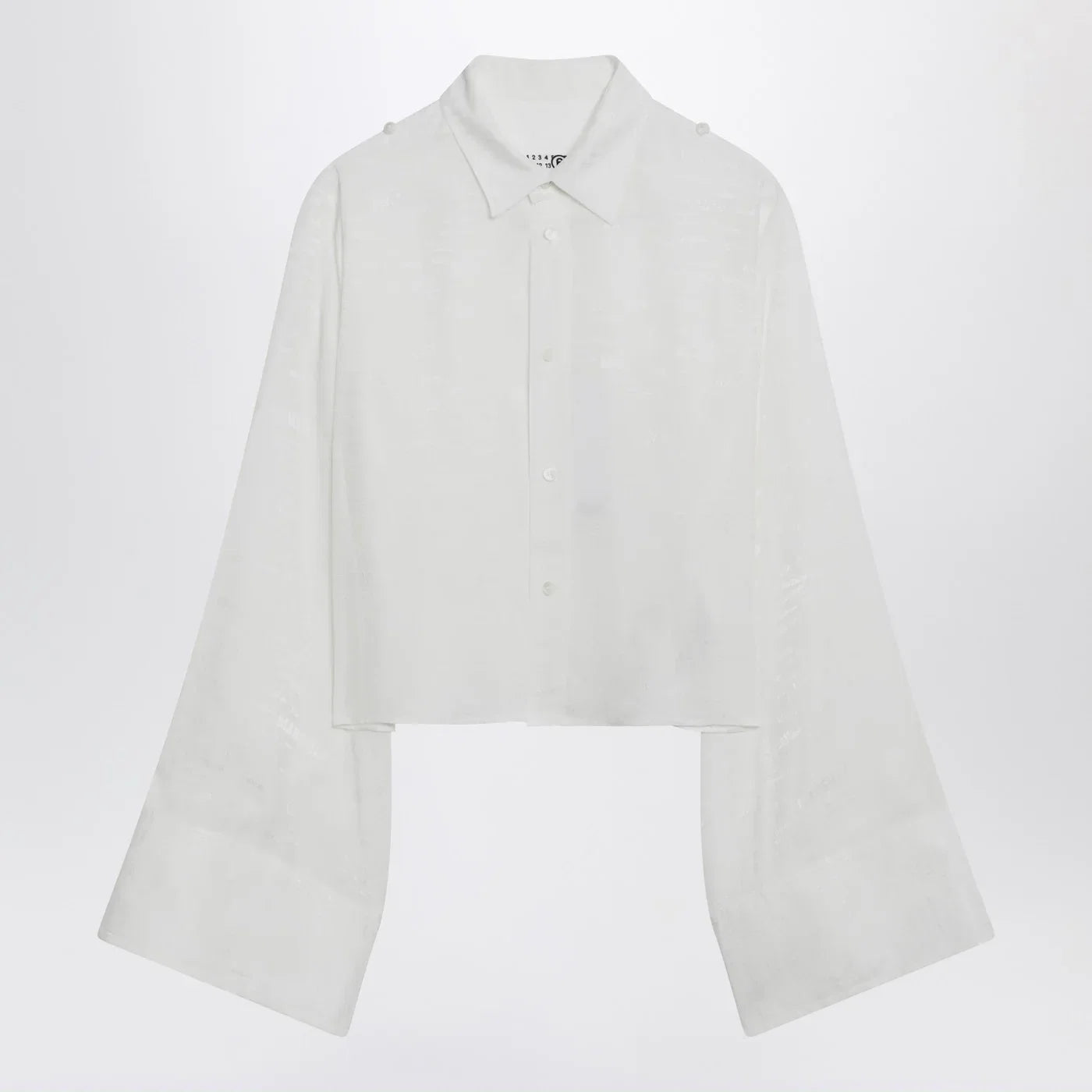 MM6 Maison Margiela White shirt with all-over logo graphic