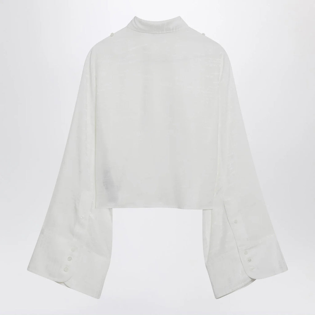 MM6 Maison Margiela White shirt with all-over logo graphic