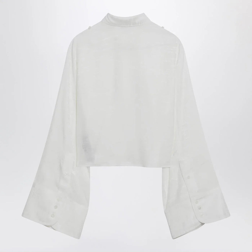 MM6 Maison Margiela White shirt with all-over logo graphic