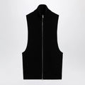 MM6 Maison Margiela Black wool zip vest