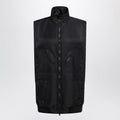 MM6 Maison Margiela Black Nylon Zip-Up Vest