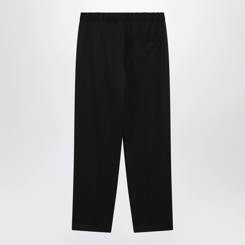 MM6 Maison Margiela Black wool-blend trousers