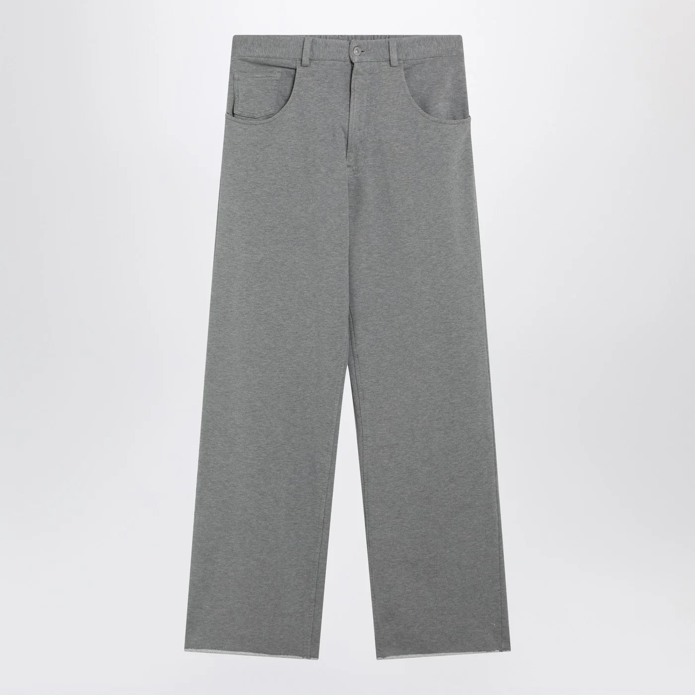 MM6 Maison Margiela Grey mélange cotton trousers