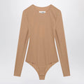 MM6 Maison Margiela Skin-tone bodysuit in lycra jersey