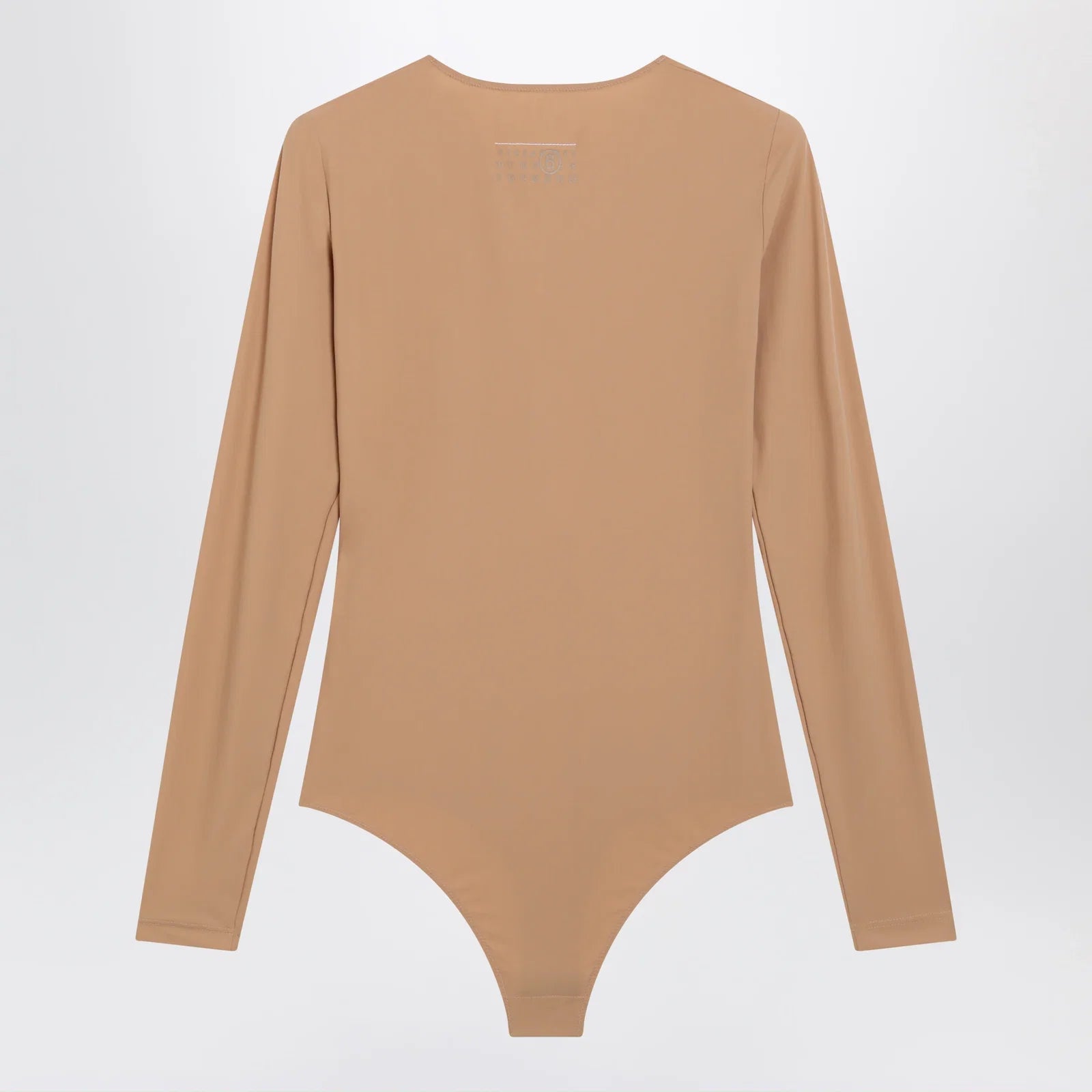 MM6 Maison Margiela Skin-tone bodysuit in lycra jersey