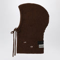 MM6 Maison Margiela Brown wool-blend hood