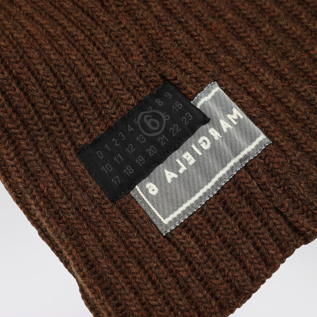 MM6 Maison Margiela Brown wool-blend hood