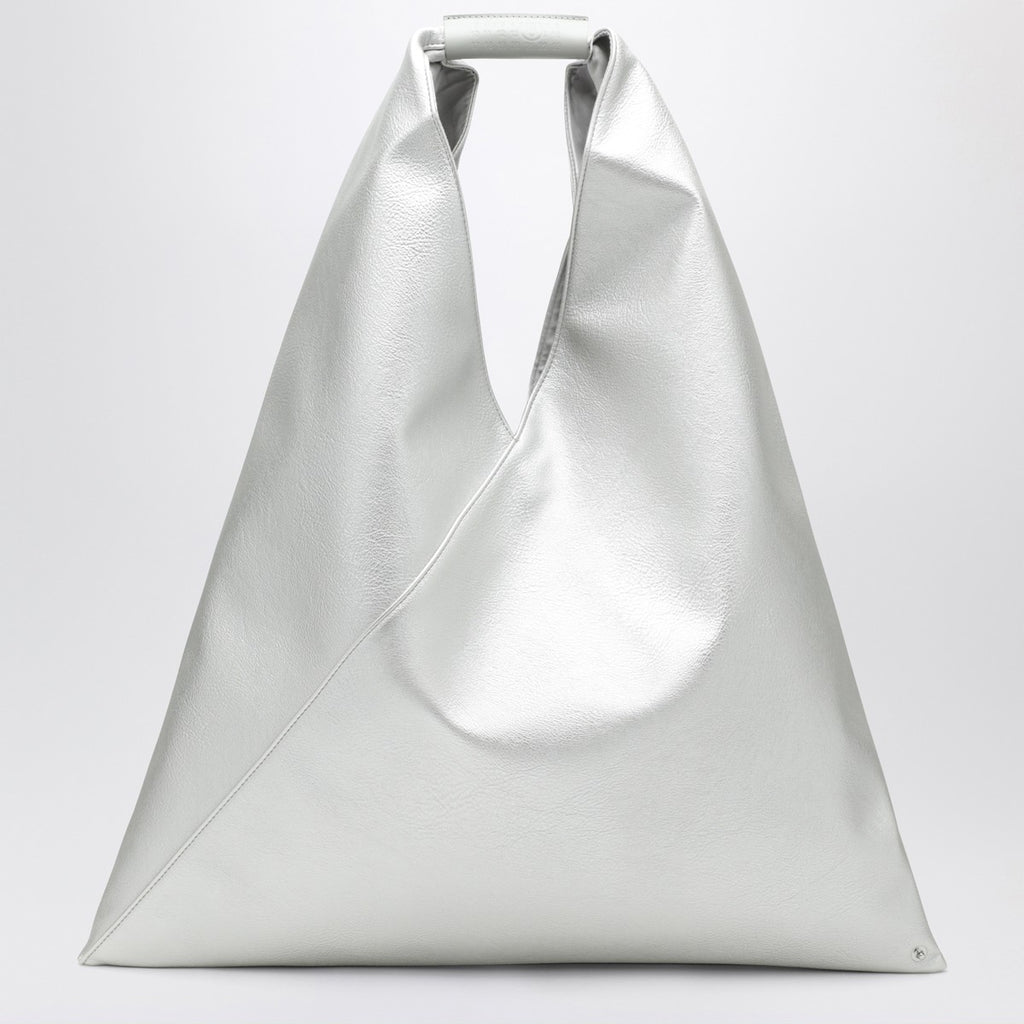 MM6 Maison Margiela Medium Japanese bag in silver eco-leather