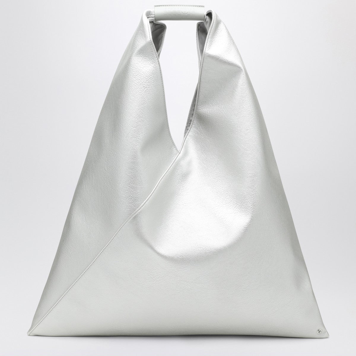 MM6 Maison Margiela Medium Japanese bag in silver eco-leather