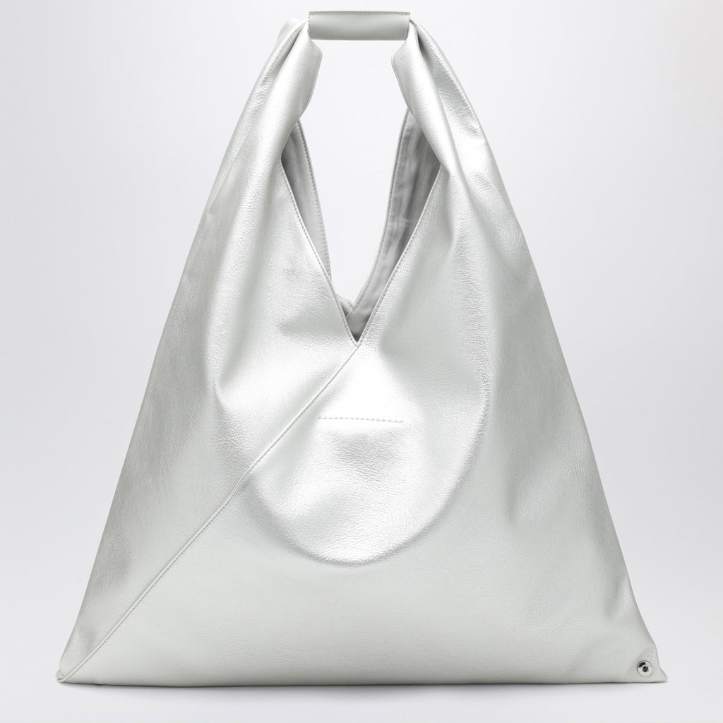 MM6 Maison Margiela Medium Japanese bag in silver eco-leather