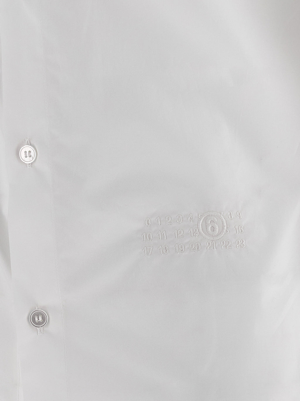Mm6 Maison Margiela Numeric Signature Mm6 Embroidered Shirt
