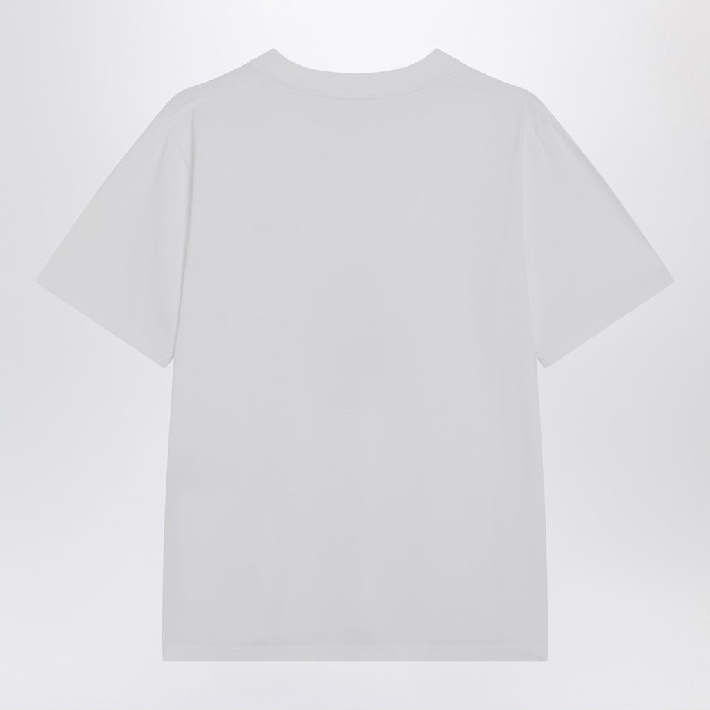 MM6 Maison Margiela White T-shirt with Numeric patch