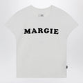 MM6 Maison Margiela Vintage jersey cotton T-shirt in white