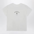 MM6 Maison Margiela Off-white cotton jersey T-shirt with numeric embroidery