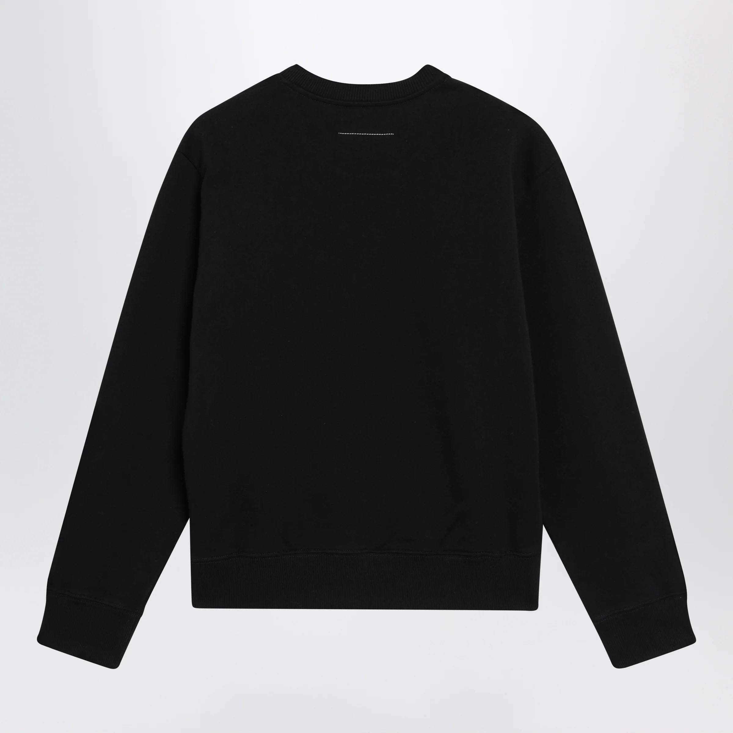 MM6 Maison Margiela Numeric signature crewneck sweatshirt in black cotton