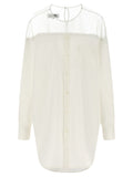 Mm6 Maison Margiela Tulle Insert Shirt