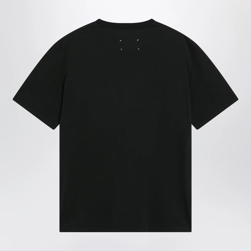 Maison Margiela Taped cotton jersey T-shirt in black