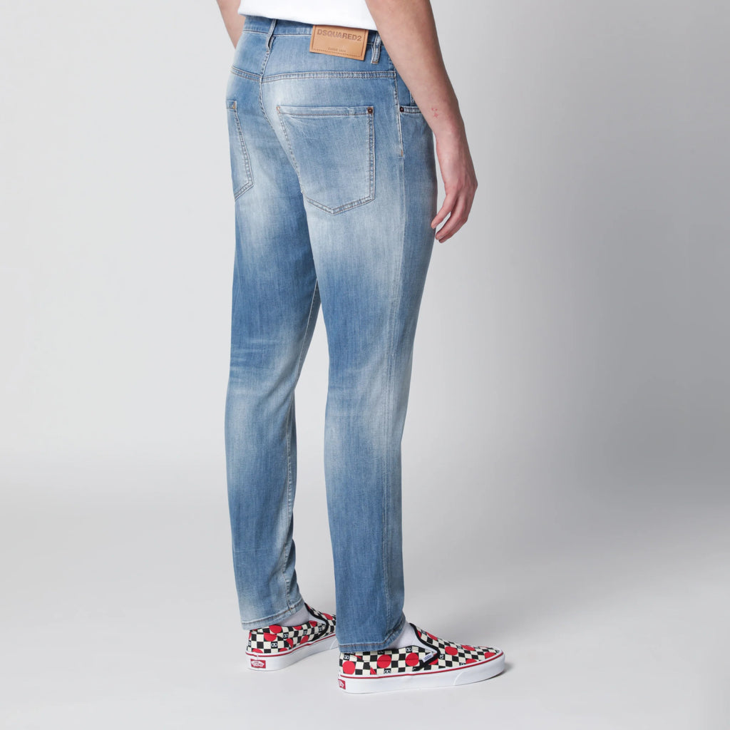 Dsquared2 Skater light-wash stretch denim jeans in blue