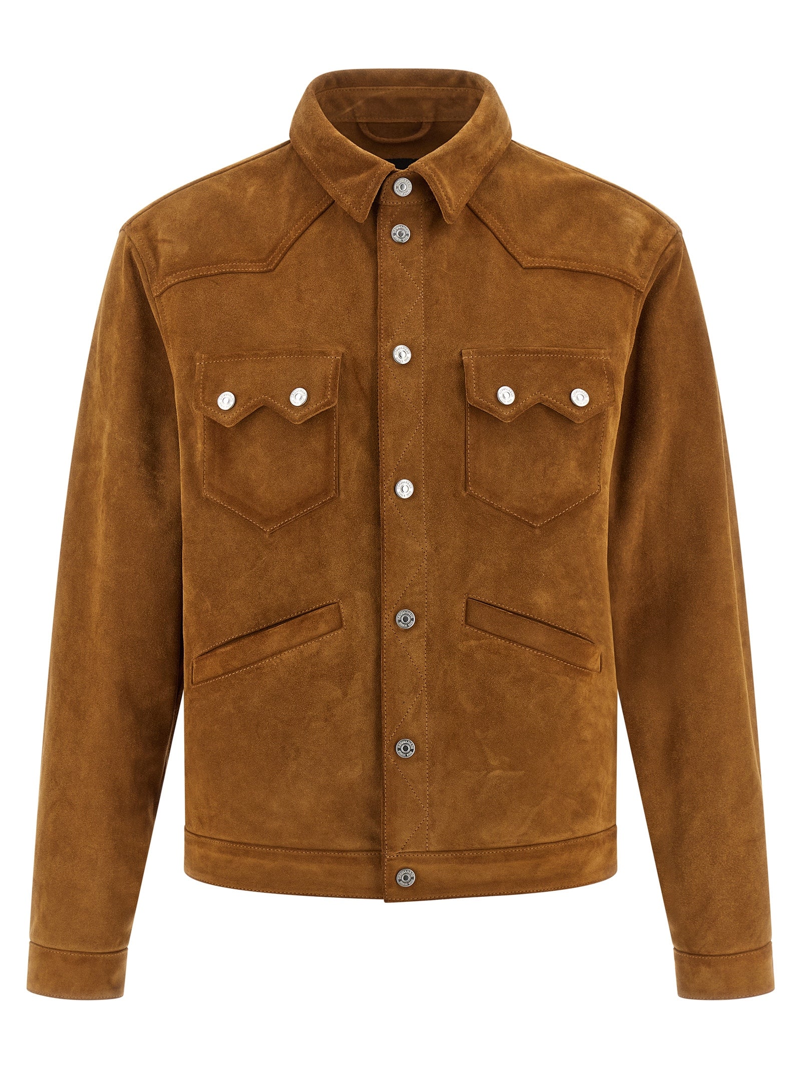 Dsquared2 Suede Boxy Shirt Jacket