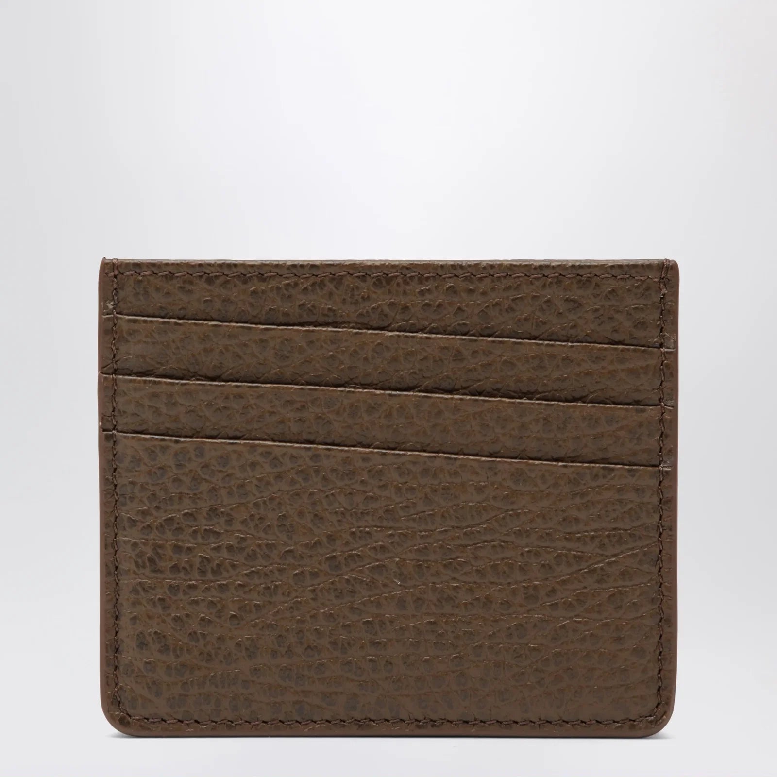 Maison Margiela Brown Four Stitches calfskin card holder
