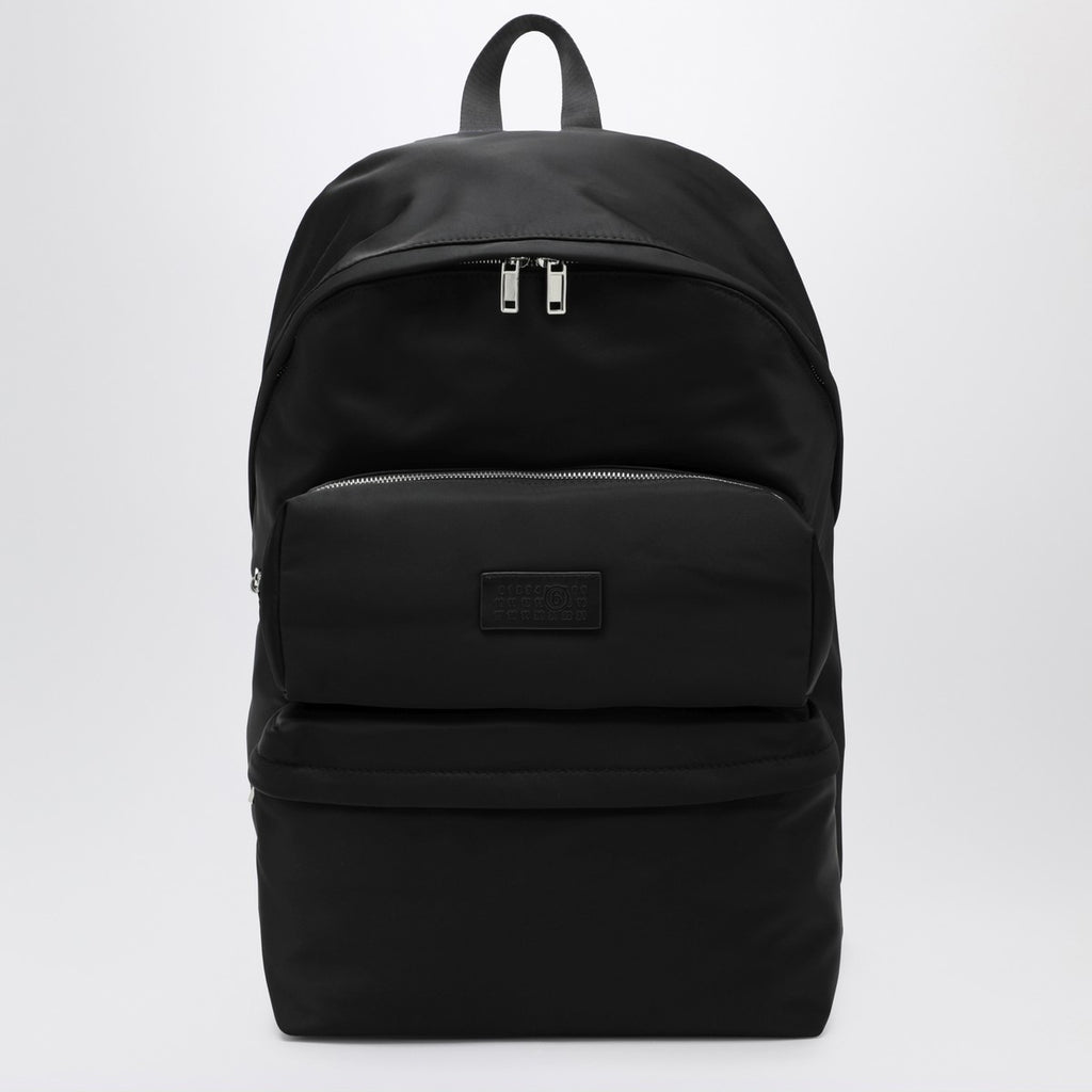 MM6 Maison Margiela Numeric black nylon backpack