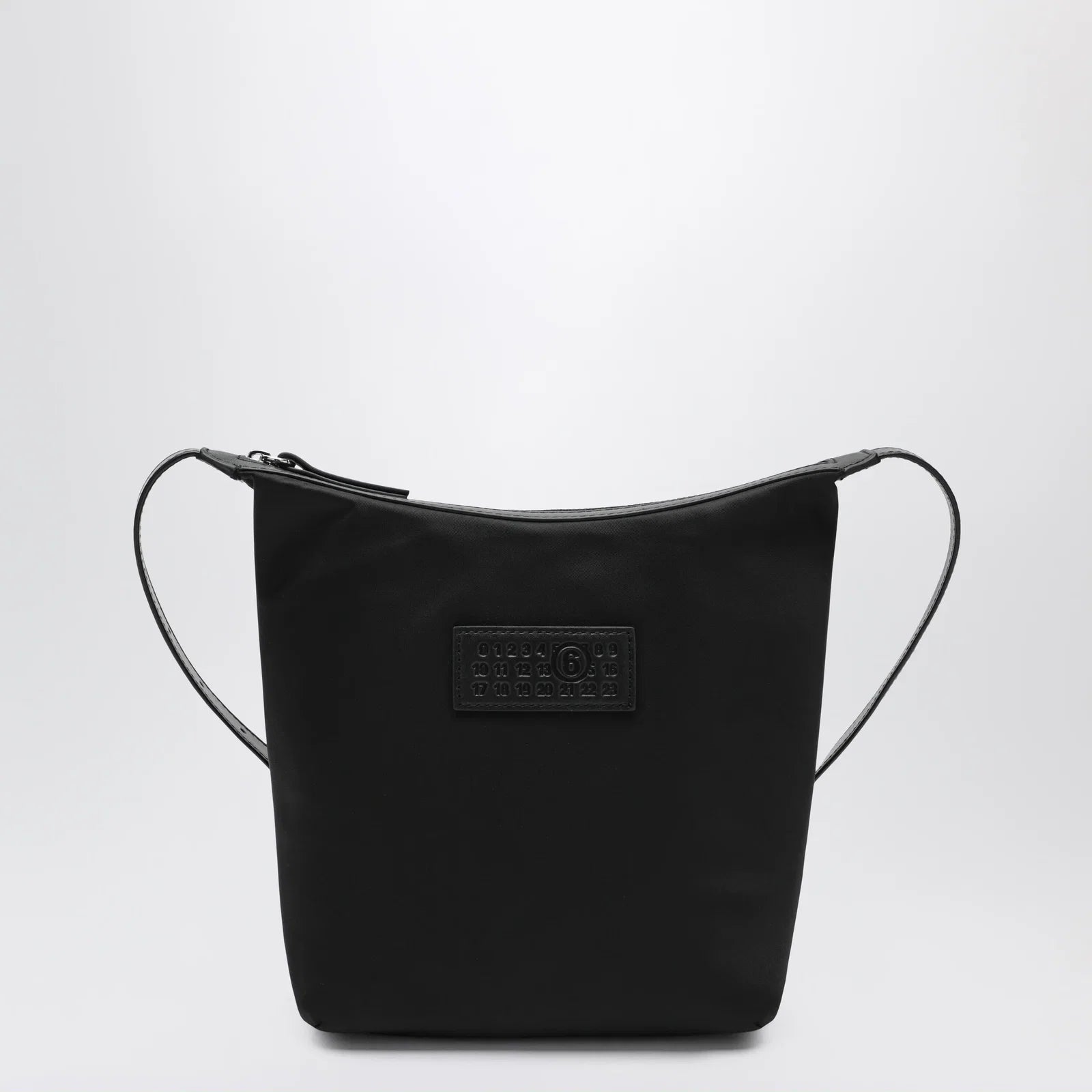 MM6 Maison Margiela Black nylon Numeric Vertical crossbody bag
