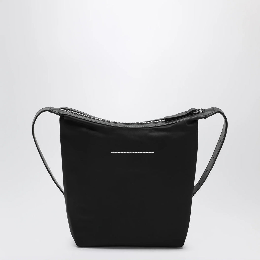 MM6 Maison Margiela Black nylon Numeric Vertical crossbody bag