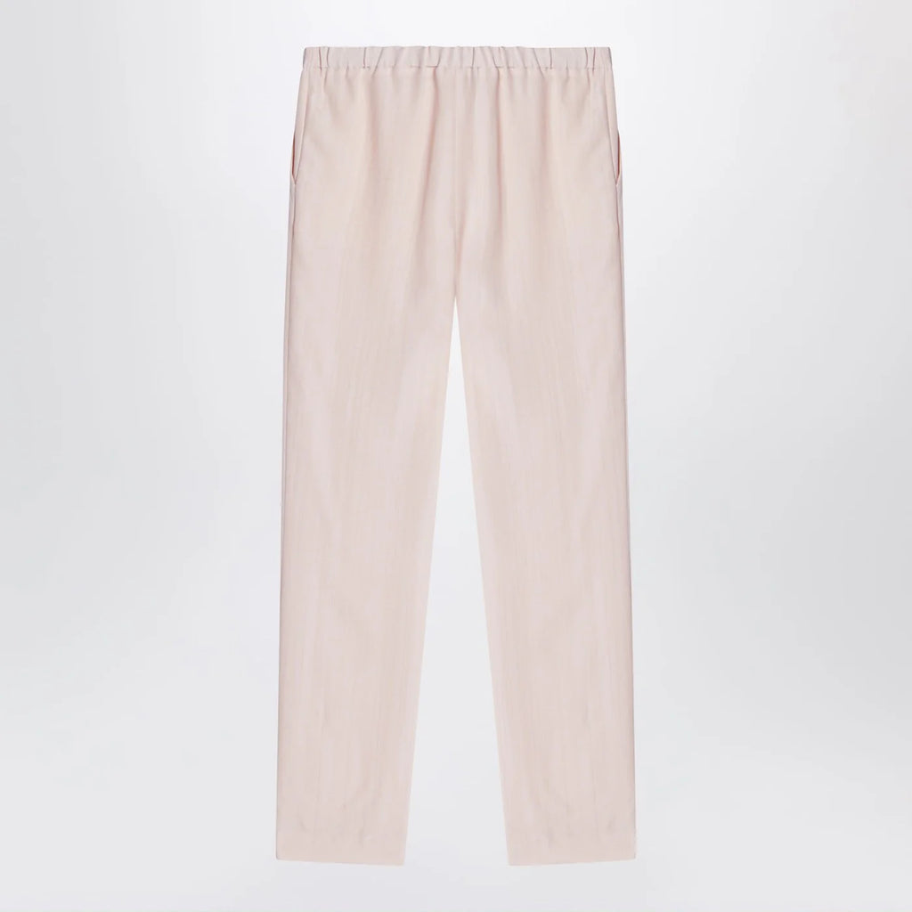 LouLou De Saison Light pink wool-blend trousers