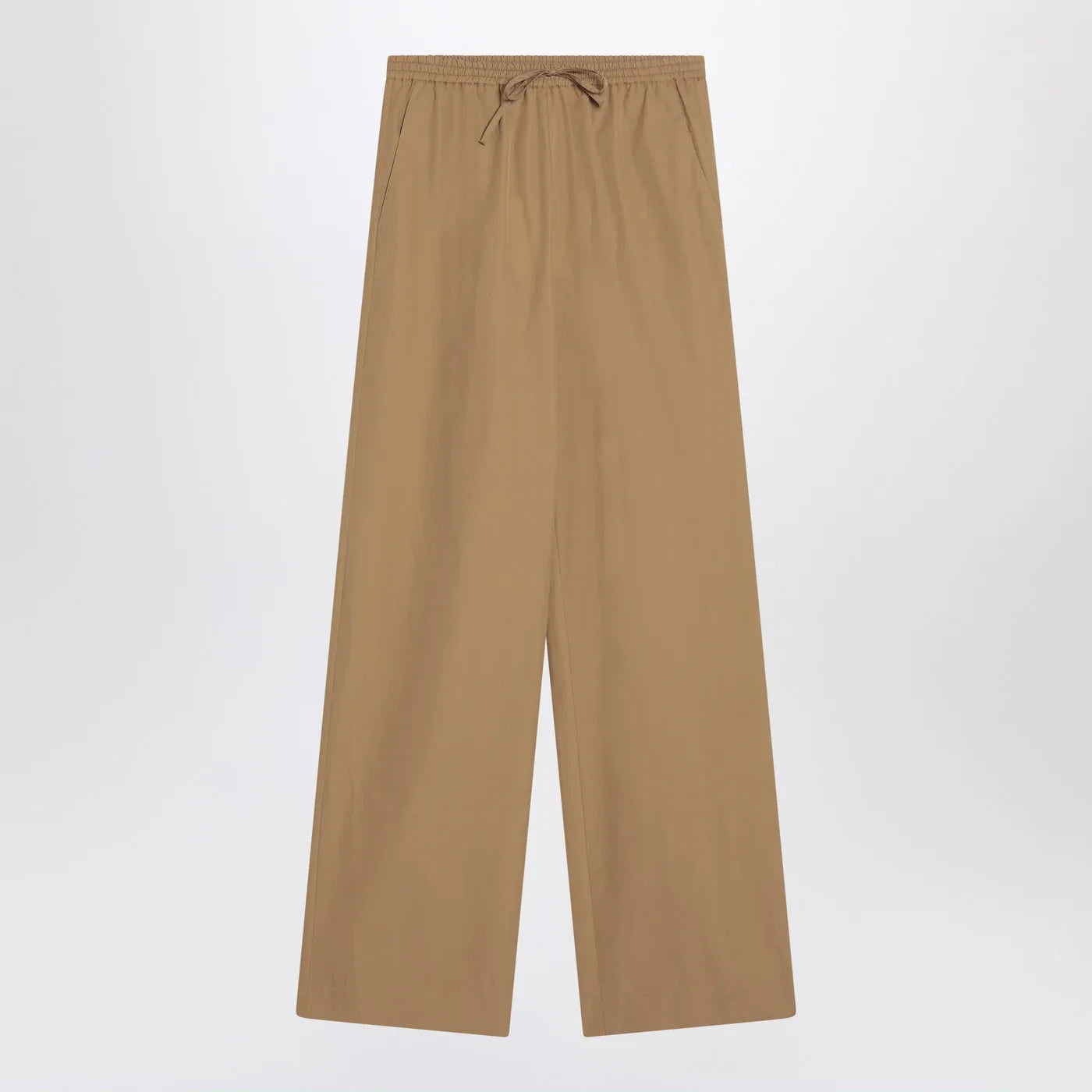 LouLou De Saison Sand-coloured trousers in cotton