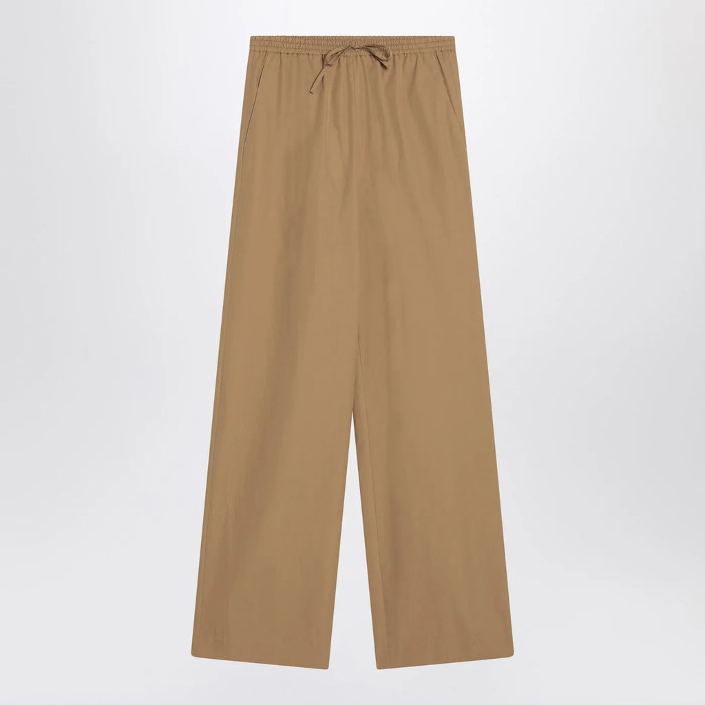LouLou De Saison Sand-coloured trousers in cotton