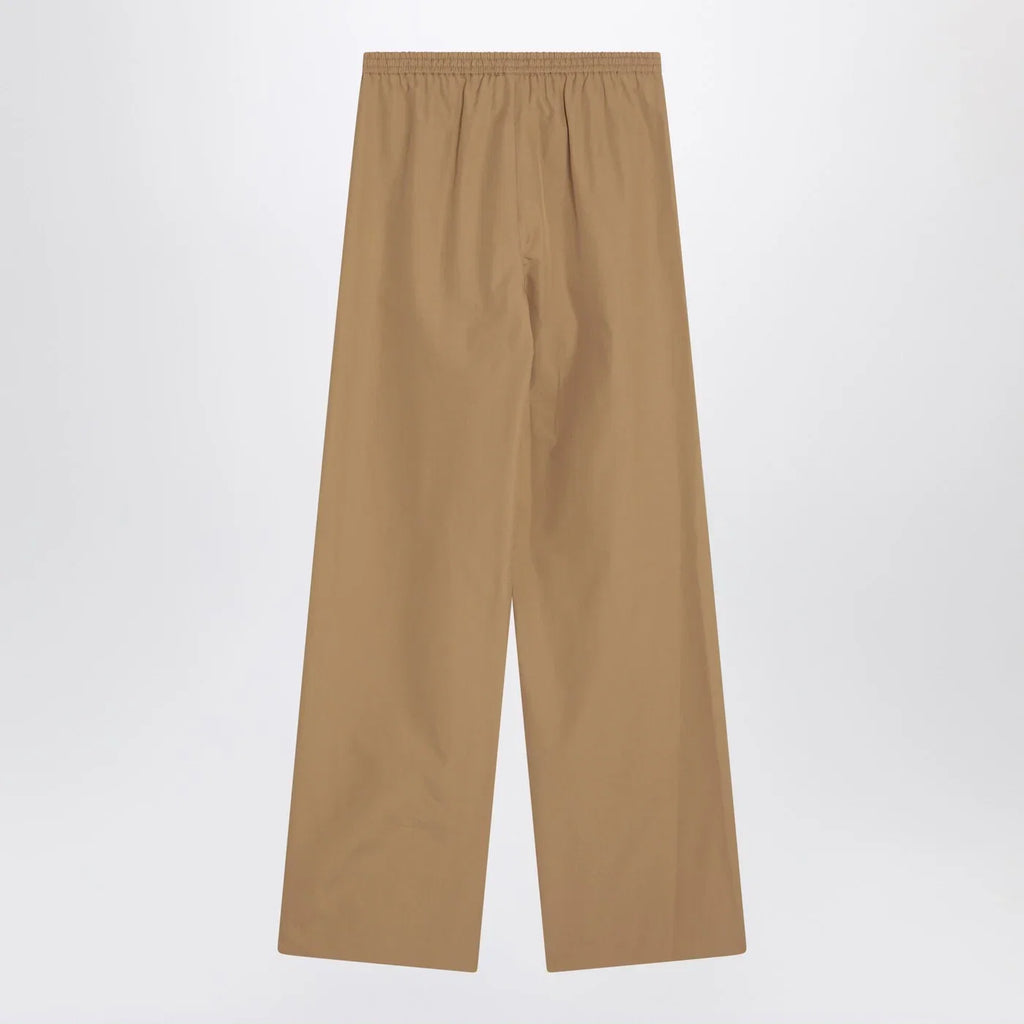 LouLou De Saison Sand-coloured trousers in cotton