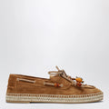 Aquazzura Seafarer espadrilles in tobacco suede leather