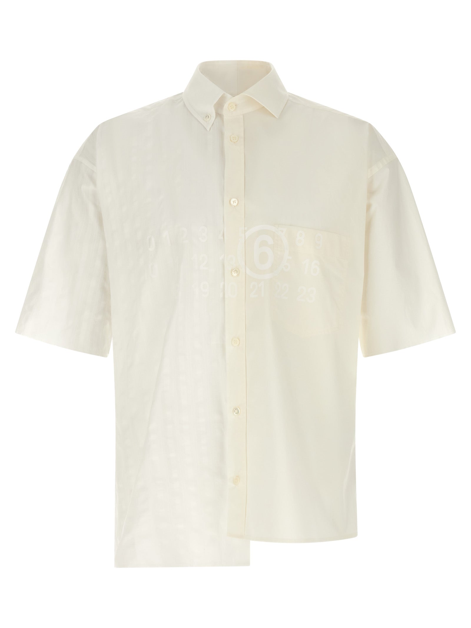 Mm6 Maison Margiela Bi-material Shirt