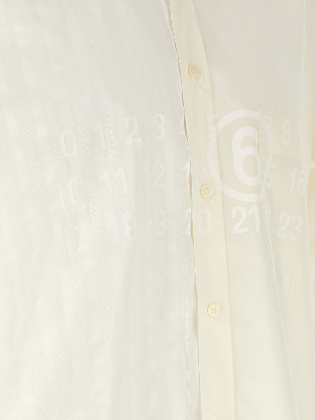 Mm6 Maison Margiela Bi-material Shirt