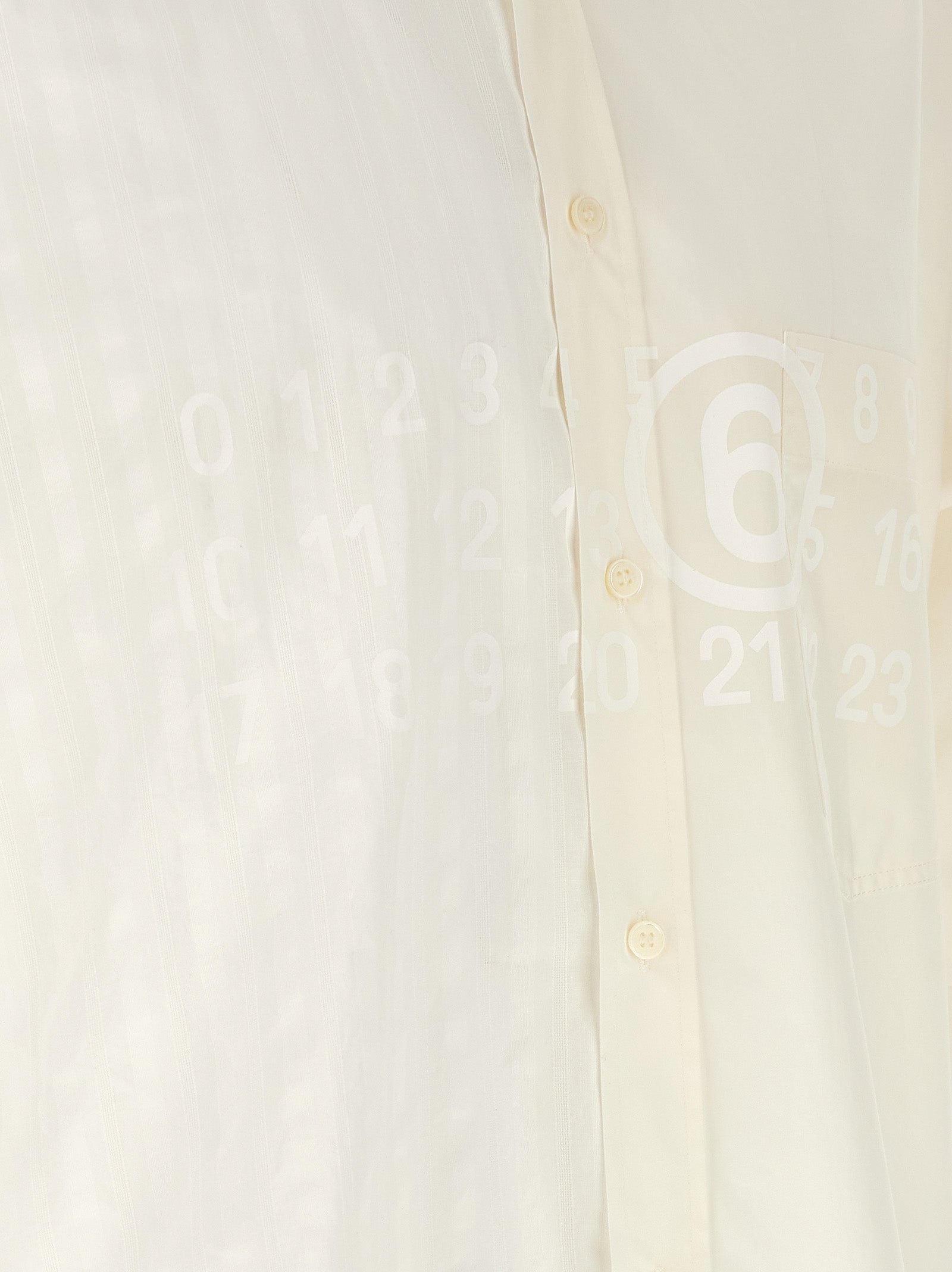 Mm6 Maison Margiela Bi-material Shirt