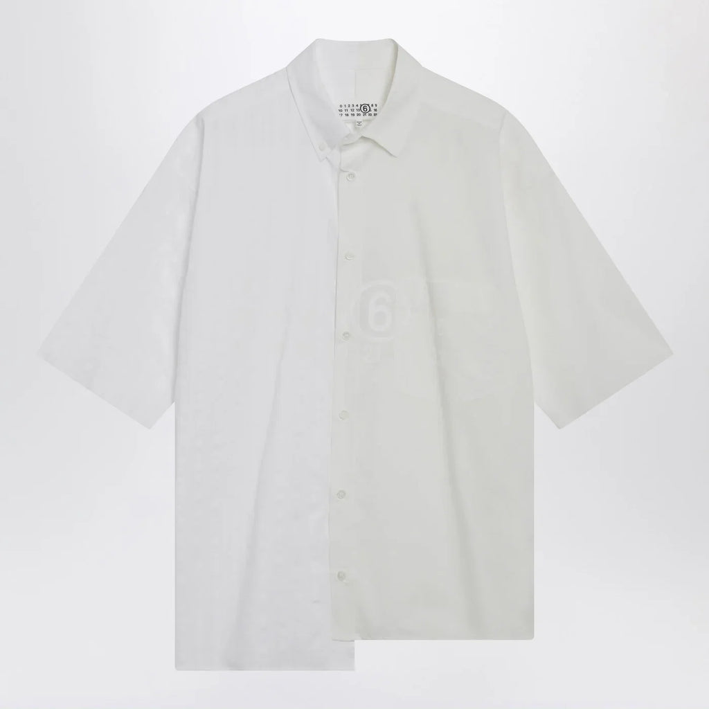 MM6 Maison Margiela Two-tone cotton poplin shirt