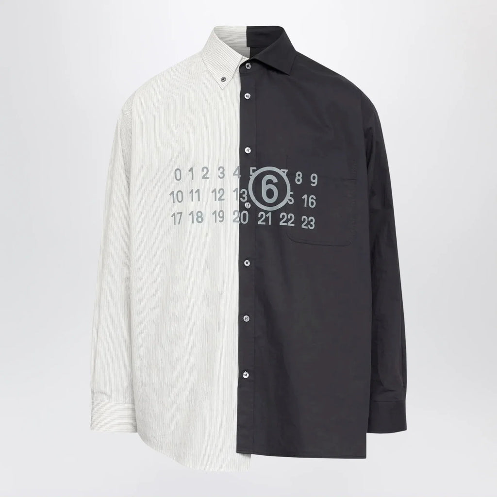 MM6 Maison Margiela Two-Tone Long-Sleeved Shirt